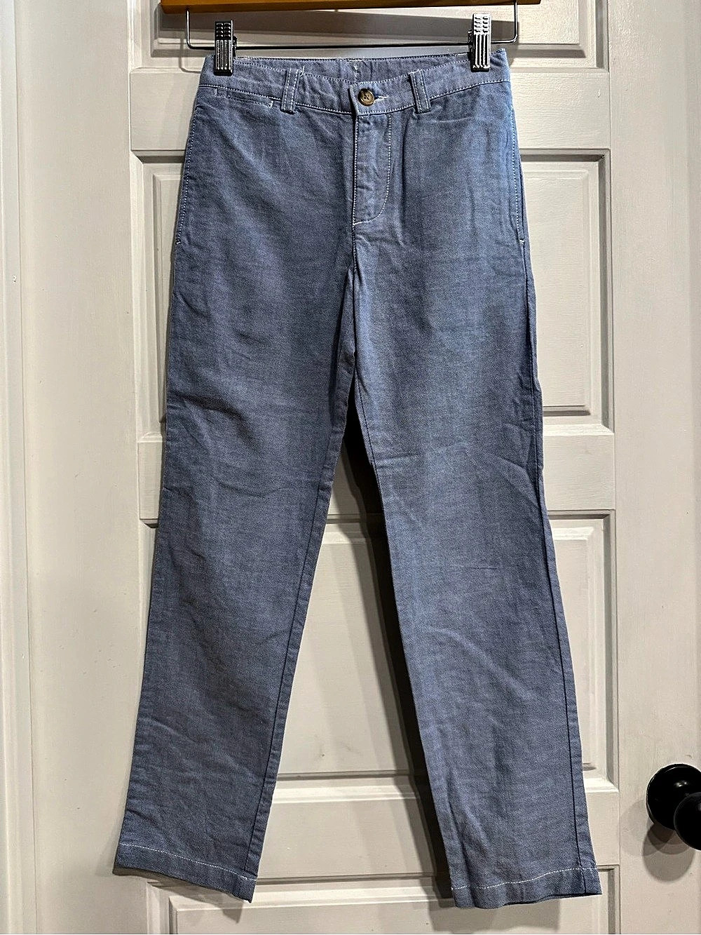 Polo Ralph Lauren Boys Size 7 Blue Oxford Chino Dress Pants Like New